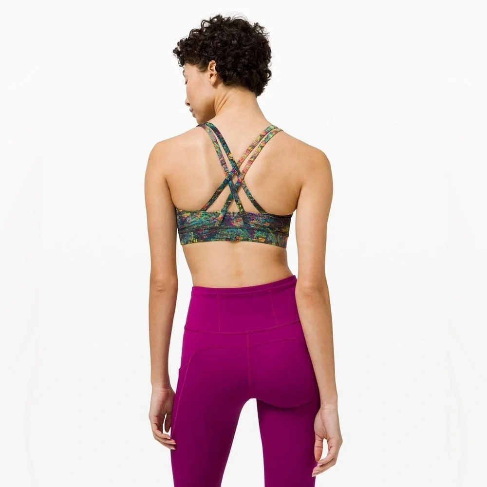 Lululemon Energy Bra in Glitch Tapestry Starlight Multi Size 4